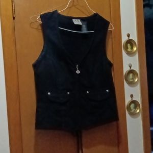 Harley Davidson black vest sixe large
